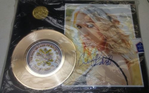 Carrie Underwood - 24k Gold Record & Autograph Reprint Photo - USA Ships Free