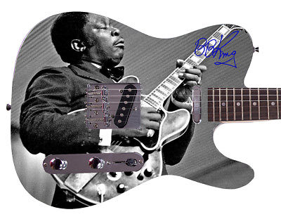 B.B. King Facsimile Autographed Custom Graphics Guitar