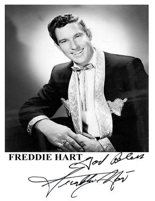 Freddie Hart 8.5x11 Signed Autograph RP [Mint]