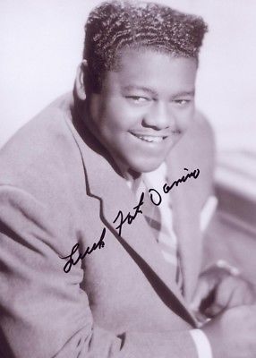 Fats Domino 5x7 Signed Autograph RP