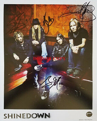 Shinedown Promo Autographed Signed 8x10 Photo rp