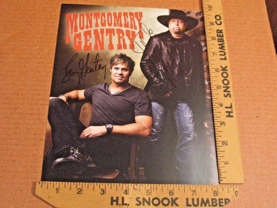 Montgomery Gentry  Signed Autograph