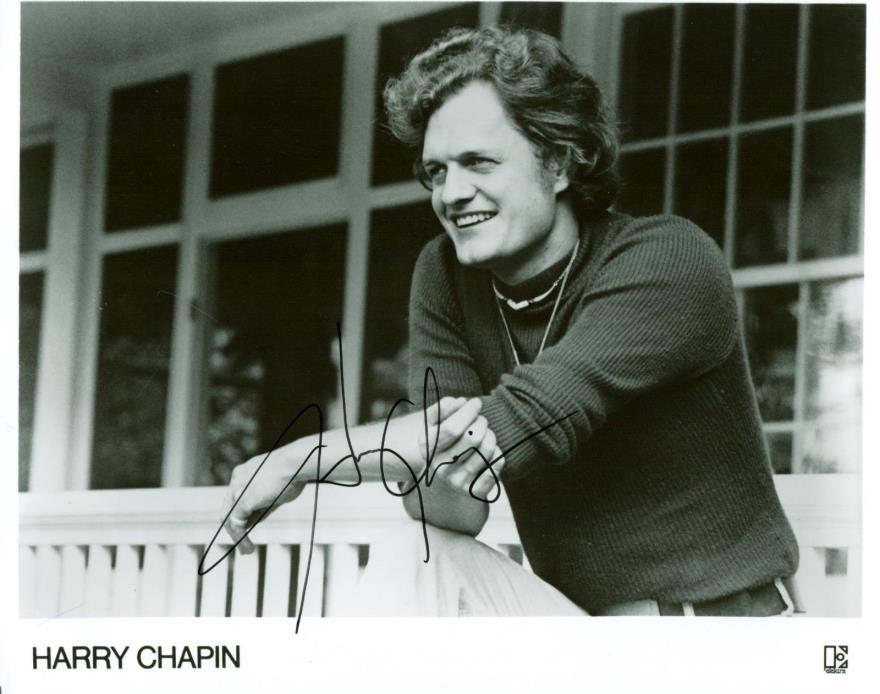 Harry Chapin Rare  Signed 8
