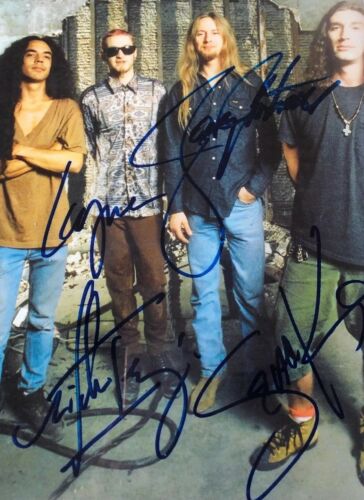 Alice in Chains with Layne Staley REPRINT 8x11 Signed Autographed Photo