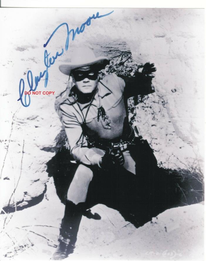 Lone Ranger/Clayton Moore w/ autograph 8x10 High Resolution Repro Photo