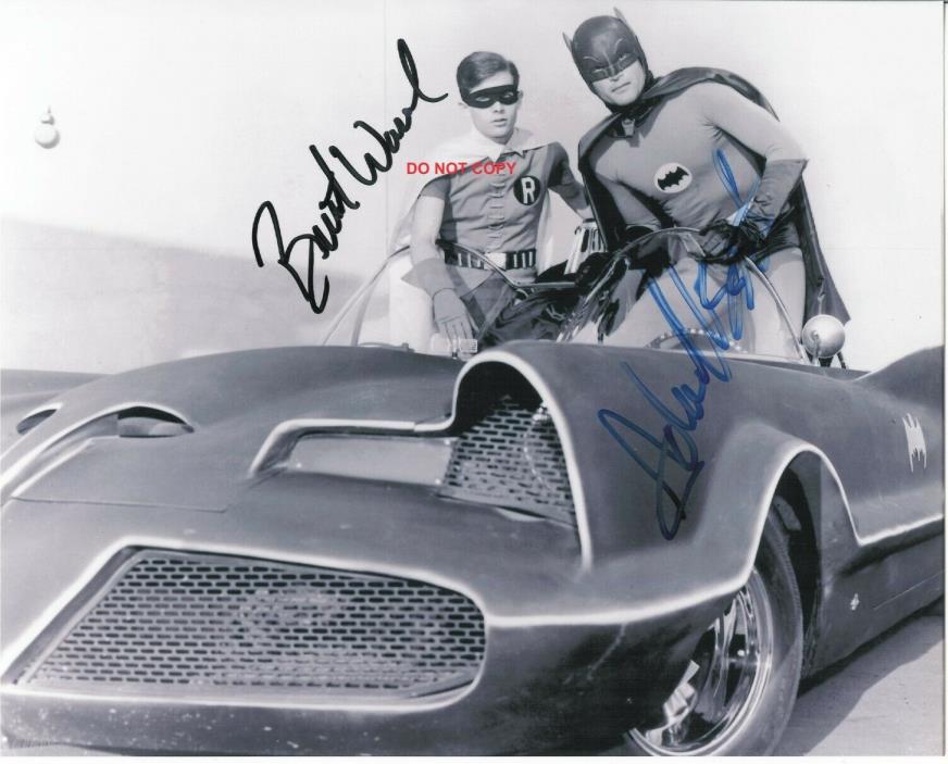 Batman &Robin w/autograph 8x10 High Resolution Repro Photo