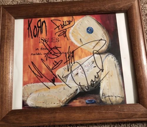 Korn Issues Autograph - 2003-04 Whole Band - Free Shipping