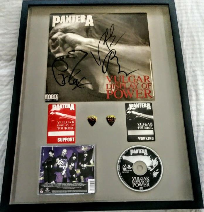 Autographed Pantera memorabilia
