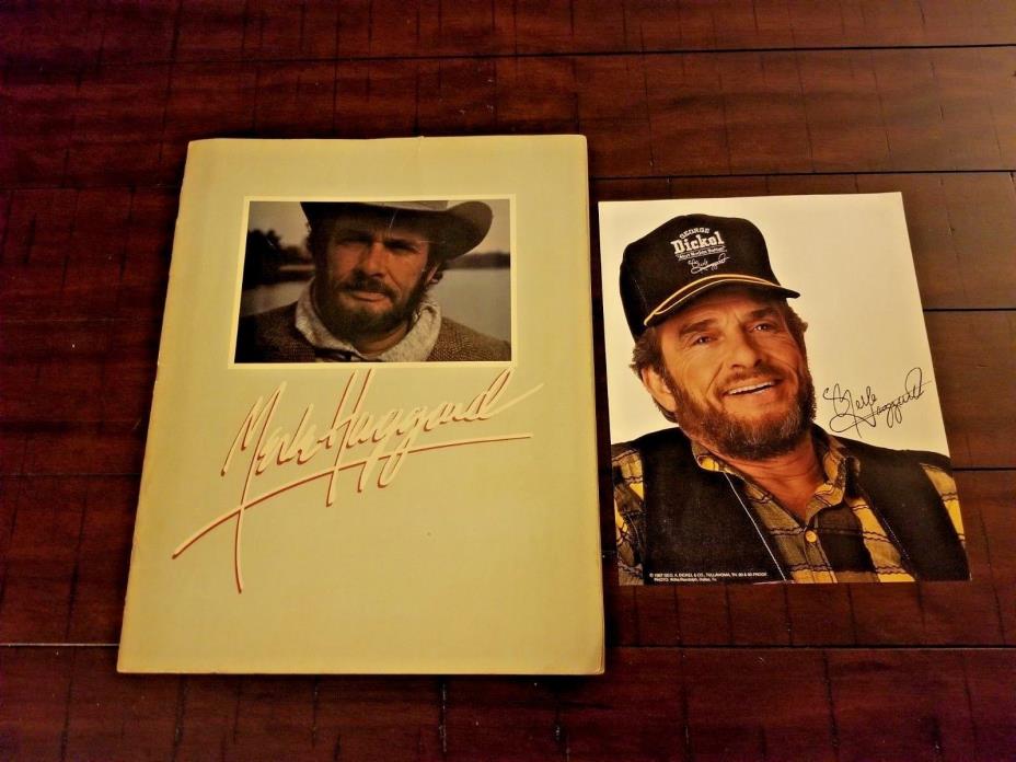 Merle Haggard Magazine and Autographed Picture