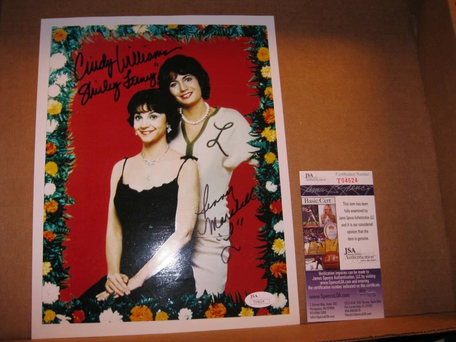 LAVERNE AND SHIRLEY Autographed Photo Cindy Williams Shirley JSA Certified