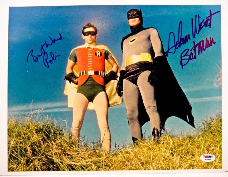 BATMAN In-person Signed Photo by ADAM WEST & BURT WARD Oversized - PSA/DNA