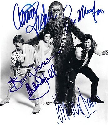 Star Wars 8.5x11 Signed Autograph RP [Mint]