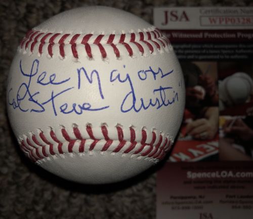 Lee Majors Signed MLB Baseball W/ “Col Steve Austin” Inscription JSA