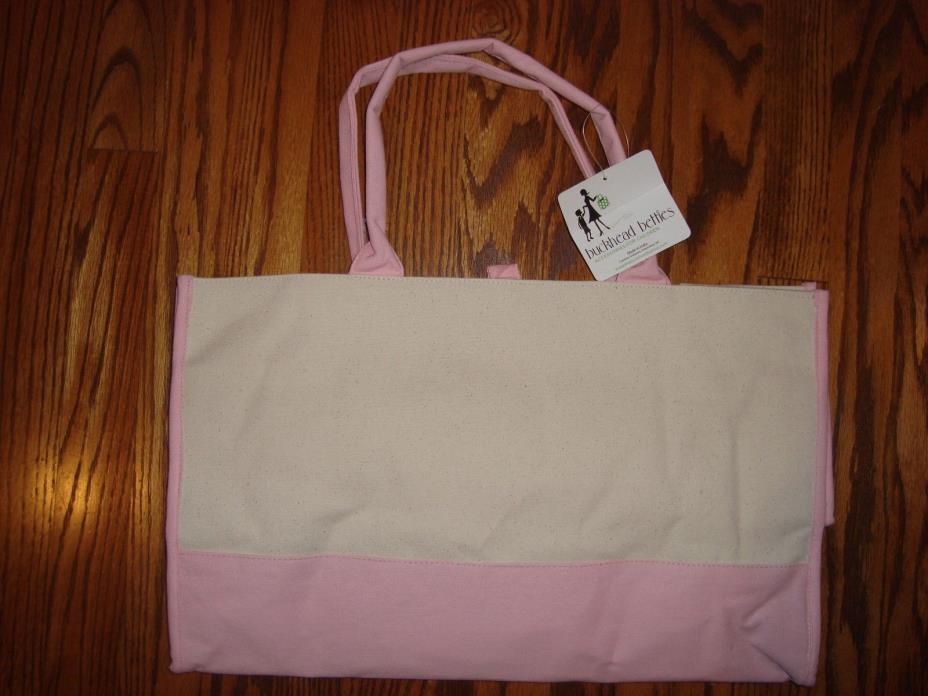 NWT Buckhead Betties Pink Canvas Tote Bag