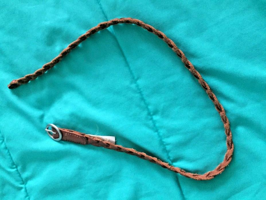 Baby Gap Brown Braided Leather belt for girls size 2-5 years