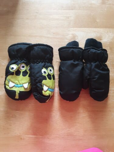 Boys Toddler Winter Gloves 2 Pair