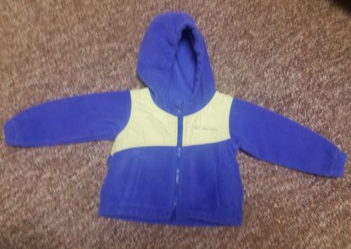Toddler Girls Purple Green Columbia Sportswear Winter Coat Jacket Fleece 12 mth