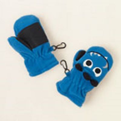 New Childrens Place Kids Gloves Boys 6 to 18 Months Monster Blue Mittens