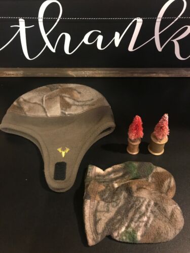 Youth 2-3T Boys Camo Hat And Gloves Gently Used