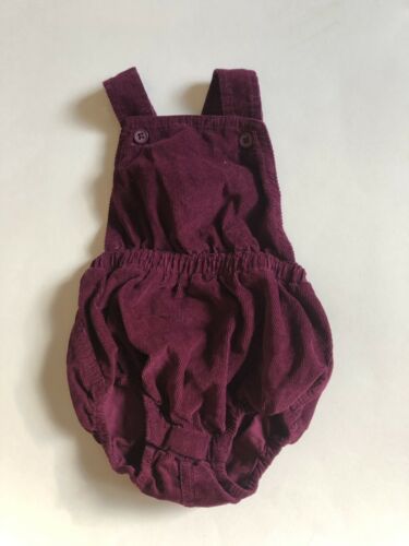 Old Navy Burgundy Corduroy Romper Size 3-6  Months EUC