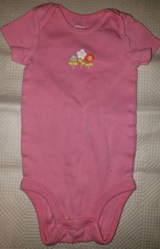 Carter's Pink Bobysuit Baby Size 3 Months E26