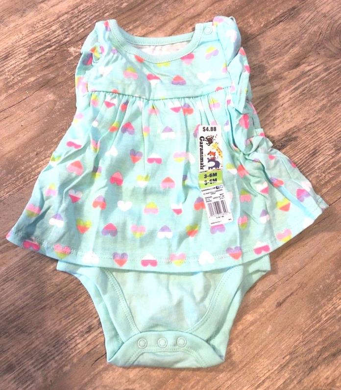 Garanimals Girls 3-6M Monrhs 1 Pc Romper Bodysuit NWT