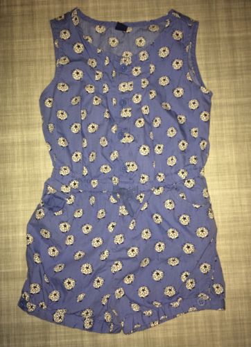 Baby Gap Trendy Spring Blue Dandelion Romper Girls 5 5T