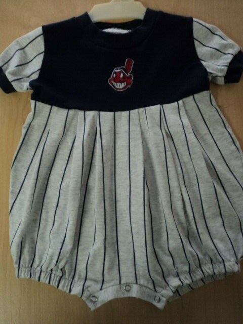 Girls Size 24 Months Cleveland Indians Summer 1-Piece Romper Outfit - Cute!