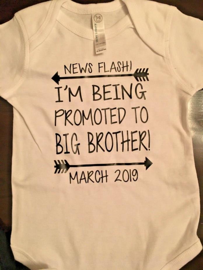 Big Brother Shirt March 2019 Size 18 Month NEWS FLASH BIG BROTHER