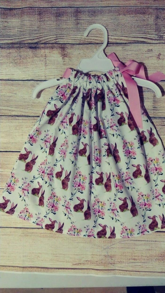 Easter spring bunny dress new baby girl toddler cute floral