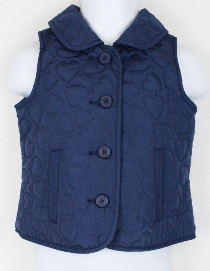 Baby Gap Quilted Fleece Lined Vest Dutch Blue - Size 6-12 Months Girls