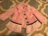 BABY GIRLS LITTLE LASS PINK SOFT MINKY FAUX FUR DRESSY EASTER JACKET 18 MOS EUC