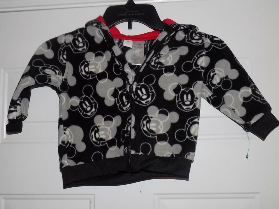 WALT DISNEY MICKEY MOUSE Ears Hooded Fleece Disney's Baby BABY GIRLS Jacket