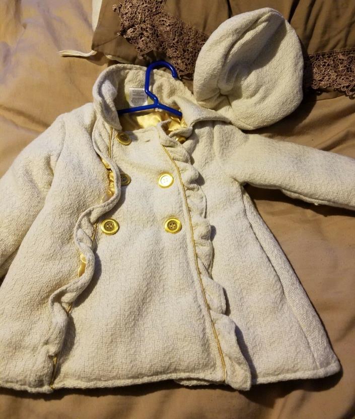 Penelope Mack Cream jacket/ dress coat size 2T New