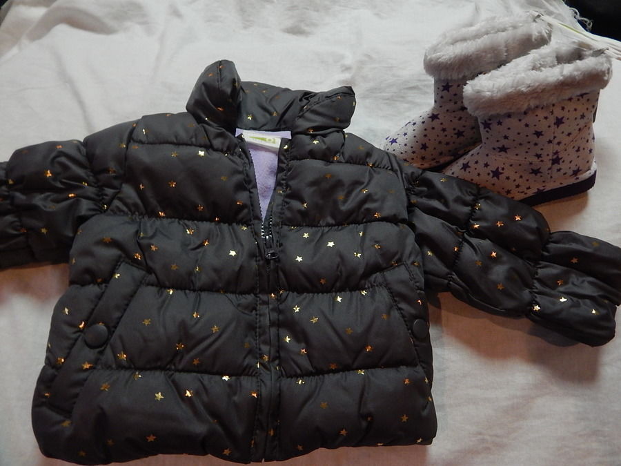 NWT 12-18 CRAZY 8 by GYMBOREE LOVE TO SHINE JACKET & BOOTS SIZE (6)