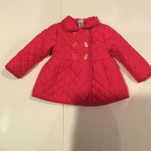 Little Me TODDLER Baby GIRL'S Jacket Coat Pink Quilted 12 Months