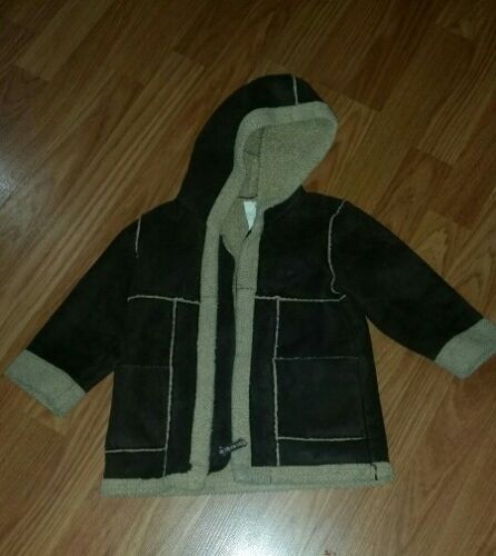 Old Navy toddler girls winter coat size 18-24 months brown cute!