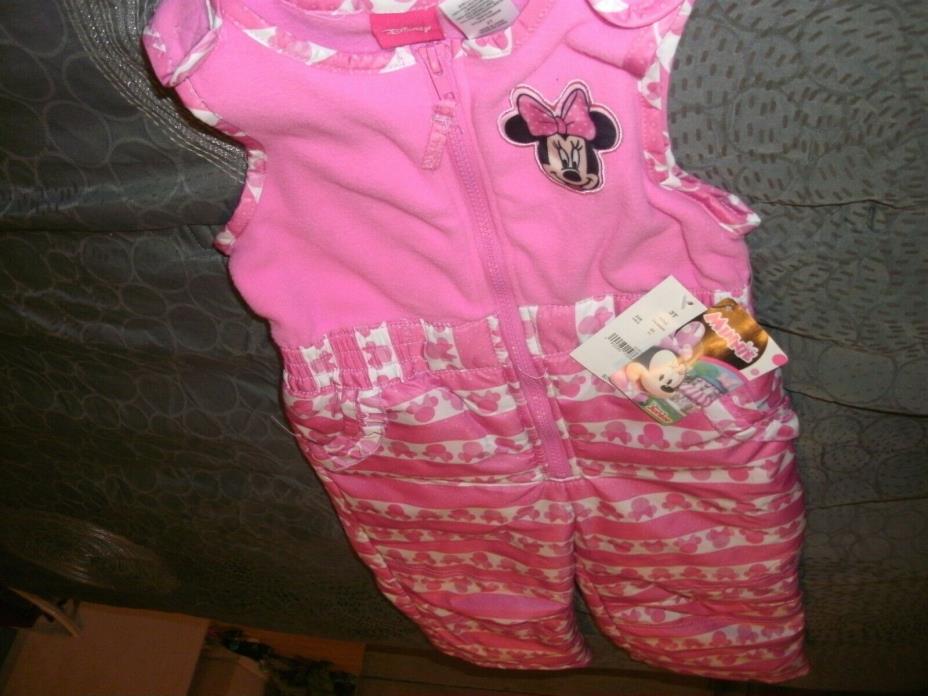 Girls Disney Junior Minnie Mouse Snow Pants Overall Size 3T  $29.99 Tag  (B206)