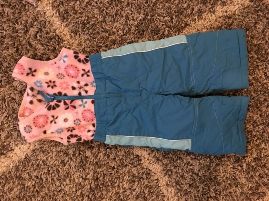 columbia 2t girl snowbibs