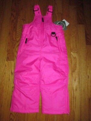 New Arctic Quest Toddler Girls Size 24M Hot Pink Snow Pants Adjustable Straps