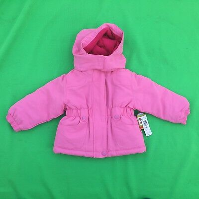 NWT wonderkids baby girl's red water resistant hoodie jacket size--18M