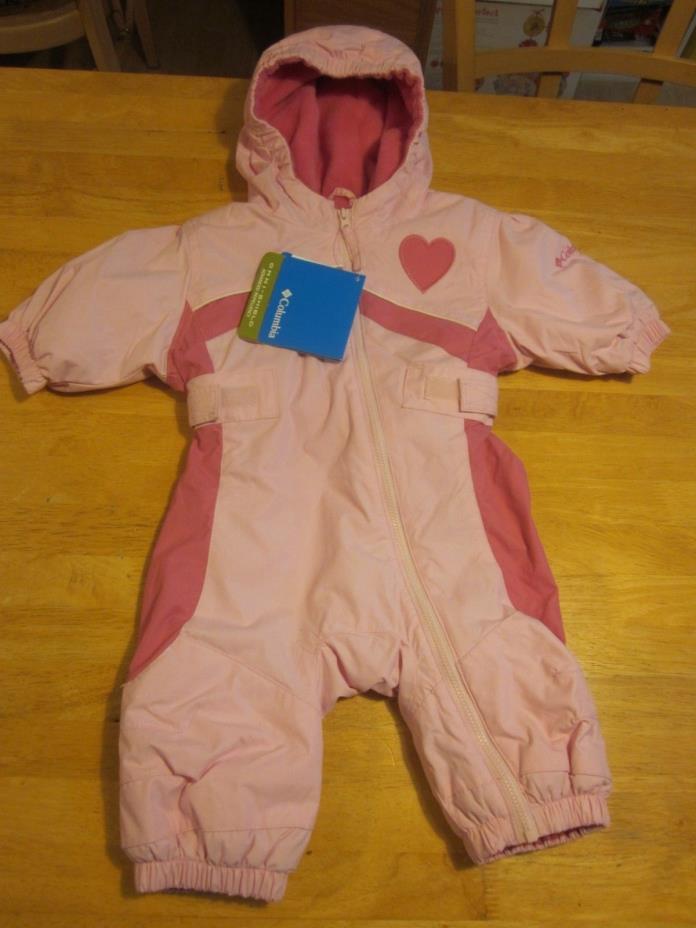 COLUMBIA Pink BABY SNOW SUIT Jacket Pants INFANT Girls 6 Months New $80 Mazzy