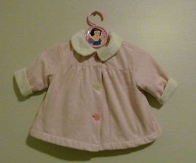 Gymboree Jacket Light Pink with White Lining 3-6 months Flower buttons Very Soft