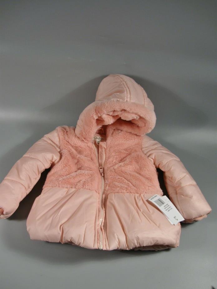 Jessica Simpson Infant Girls Hooded Jacket 12M Pink NWT