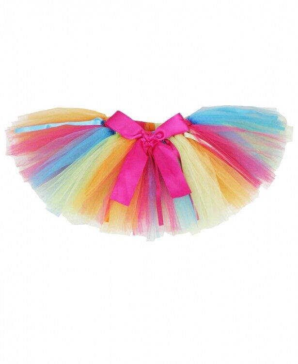 Rufflebutts Rainbow Multi Organza Tutu Skirt Infant Toddler Girls 12 - 24 Months