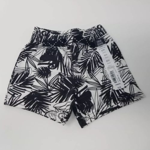 NWT Okie Dokie Infant Girls Shorts 6 months Black/White
