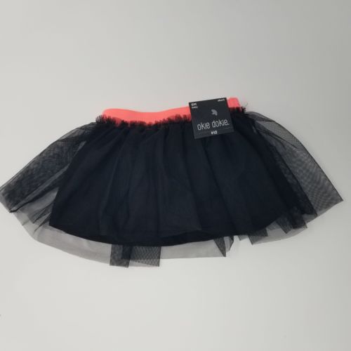 NWT Okie Dokie Girls Infant Black Tutu Short Girls, 6 months