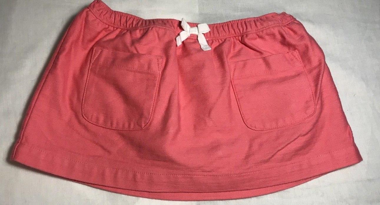 Carter’s Baby Girl’s Sz 18M Pink Elastic Waist Skirt Front Pockets 100% Cotton