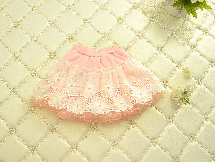 Toddler Girl Pink Cotton Eyelet Skirt Toddler Girl Birthday Pink Tutu Skirt