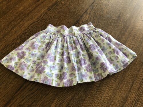 Janie and Jack girls skirt. Purple and green floral print. Size 3T